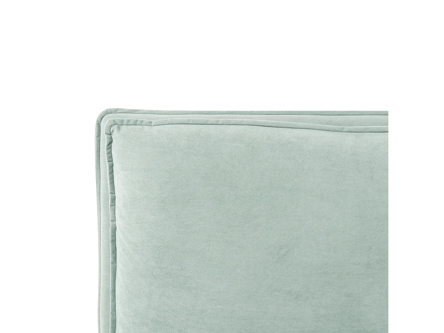 Letto contenitore Velluto BAJONNA 160 x 200 cm Verde menta
