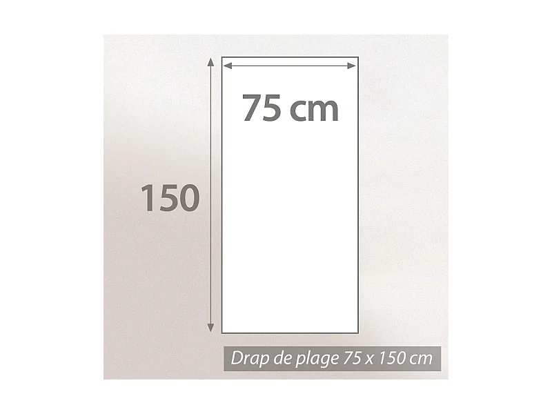 Drap de plage éponge 75x150cm FLAMINGO rose