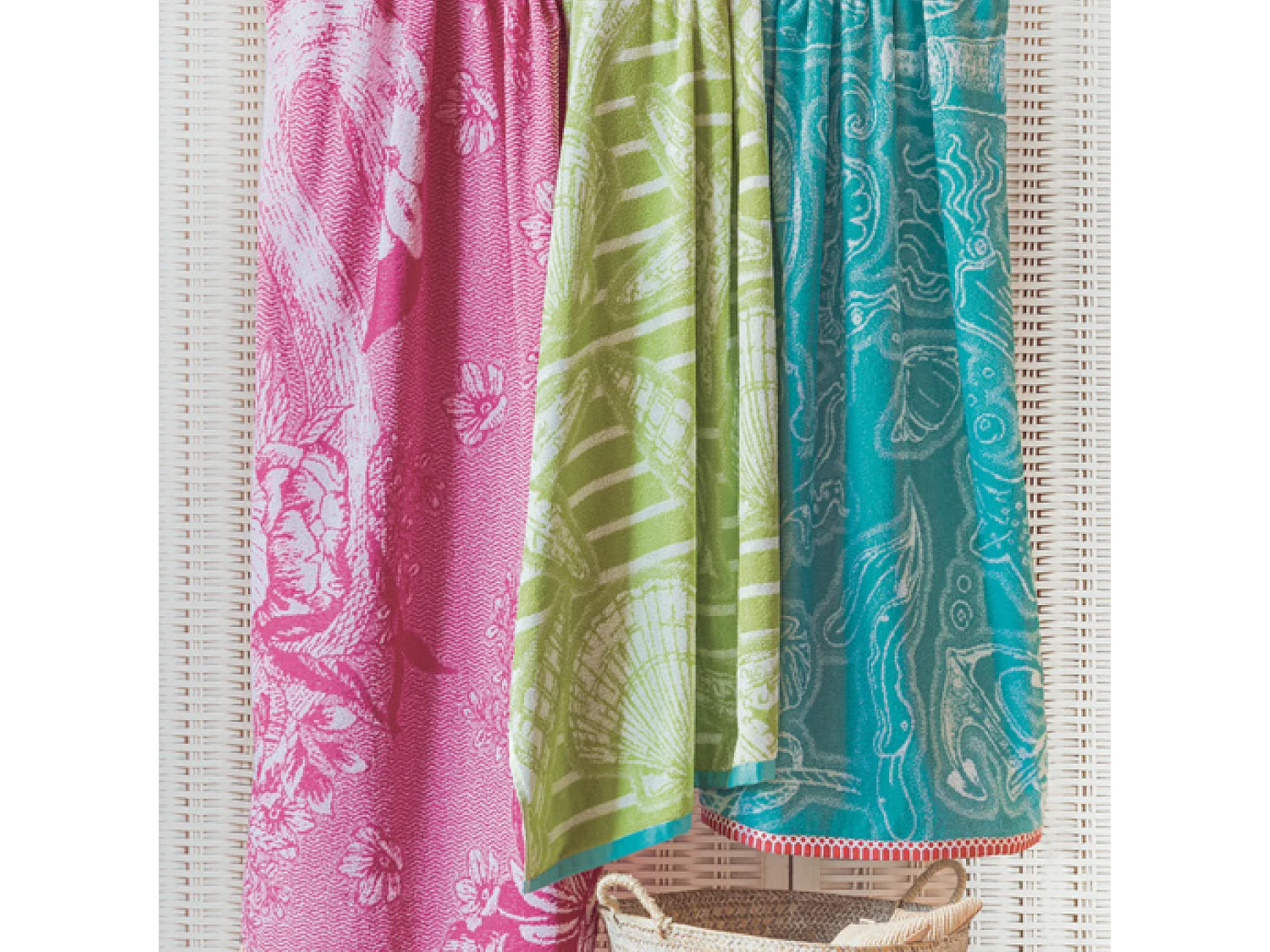 Drap de plage éponge 75x150cm FLAMINGO rose