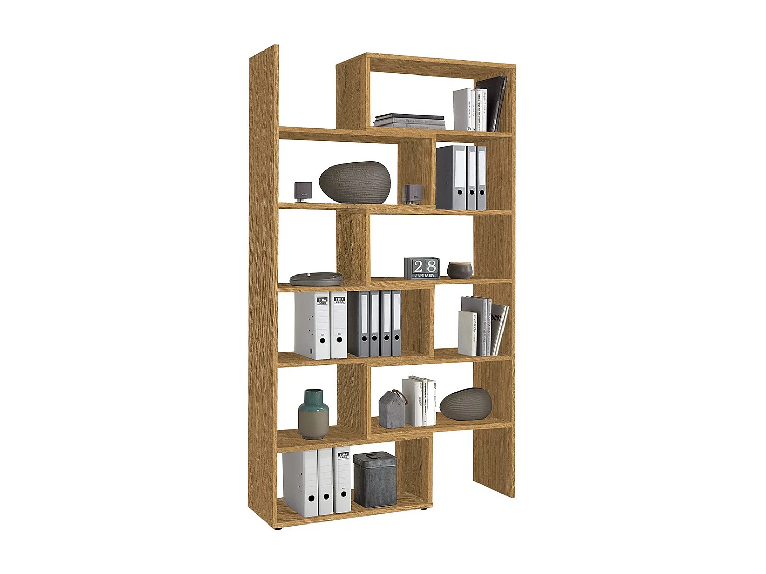 Libreria d'angolo modulabile Calvia - H221,3 cm