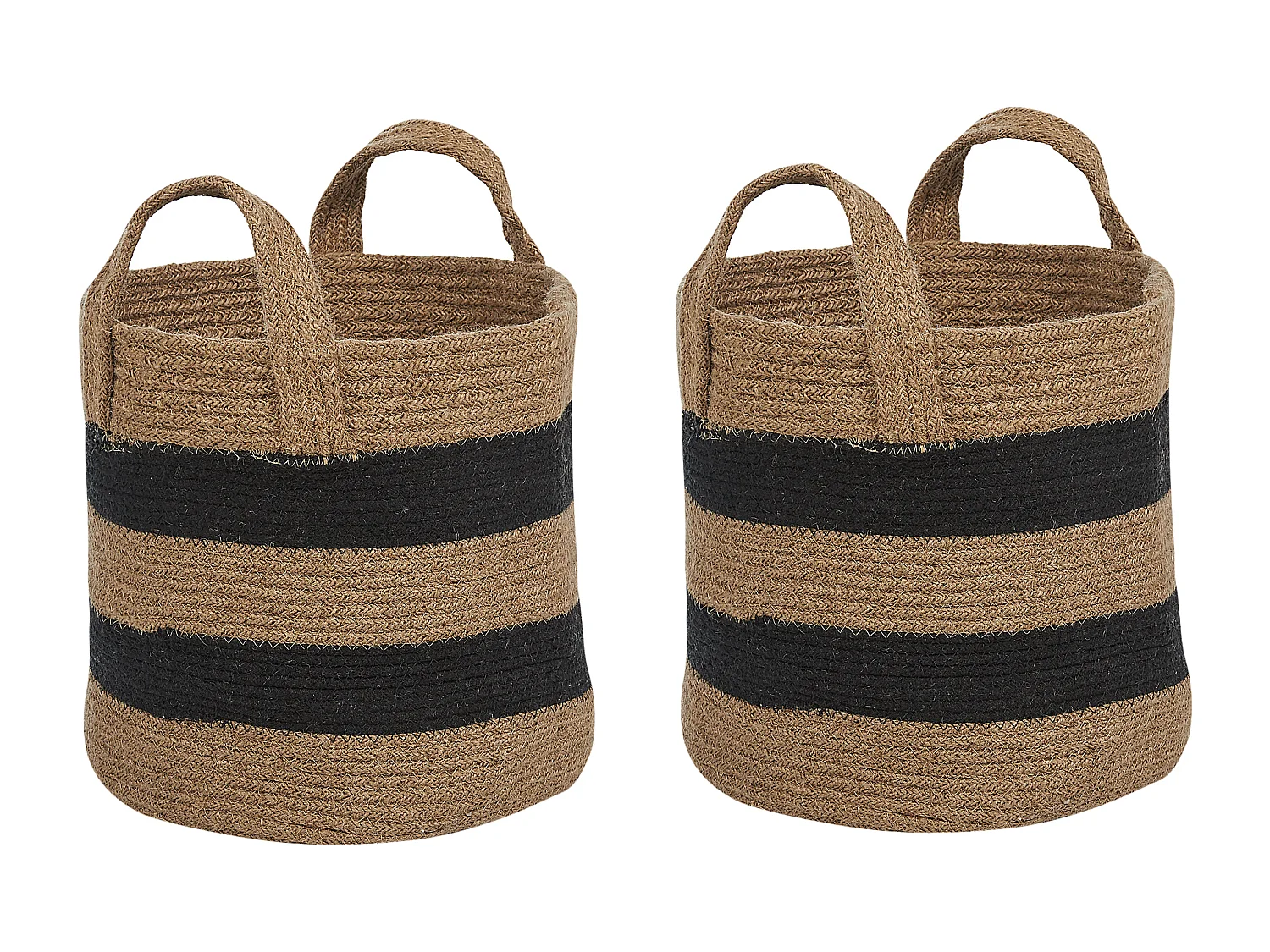 Lot de 2 paniers GEREDE Jute Naturel