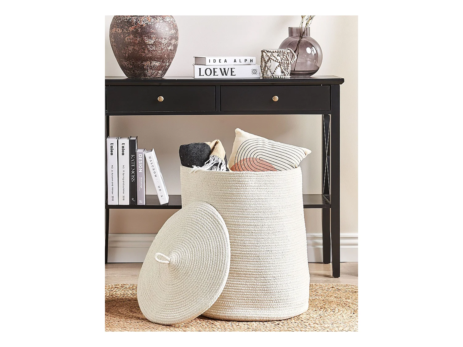 Cesto SILOPI Algodão Branco creme