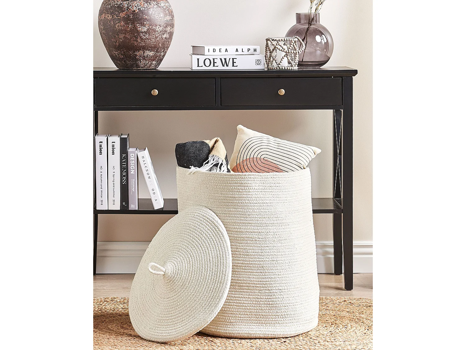 Cestino SILOPI Cotone Bianco sporco