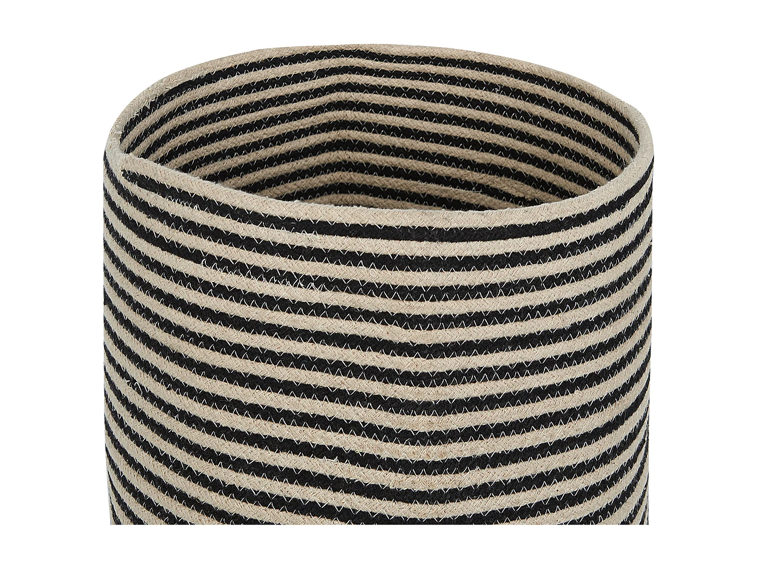 Conjunto de 2 cestas YERKOY Algodón Negro