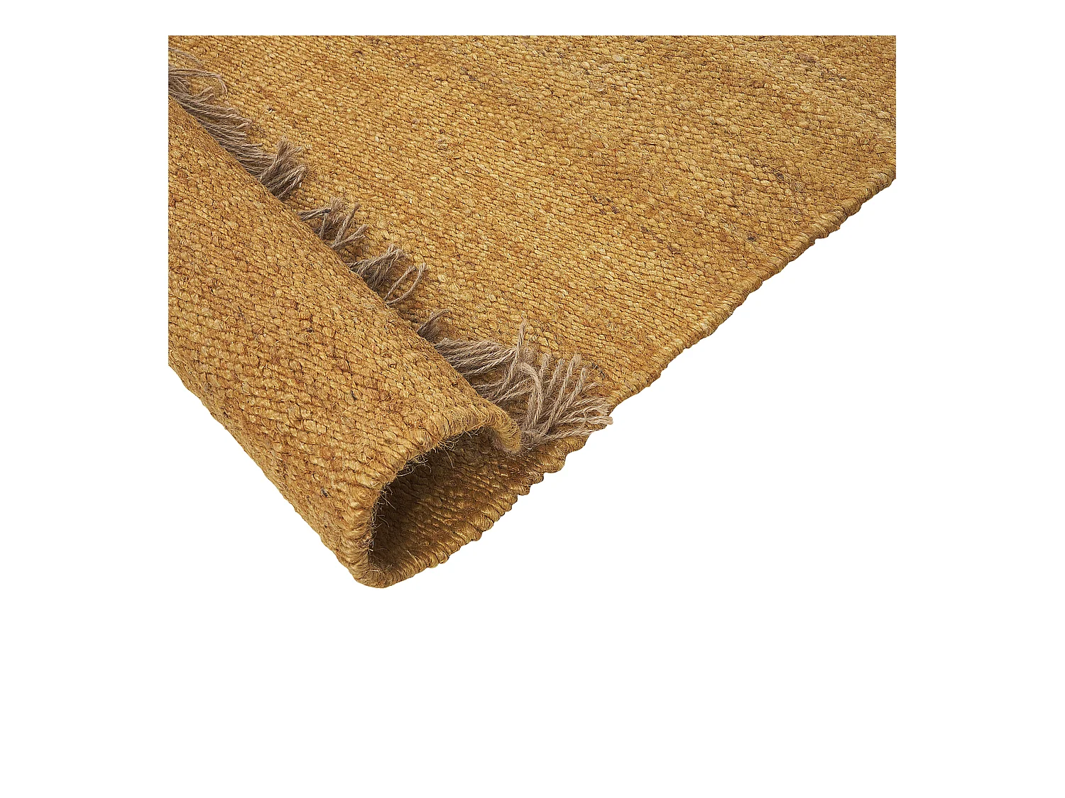 Teppich LUNIA 80 x 150 cm Jute Senfgelb