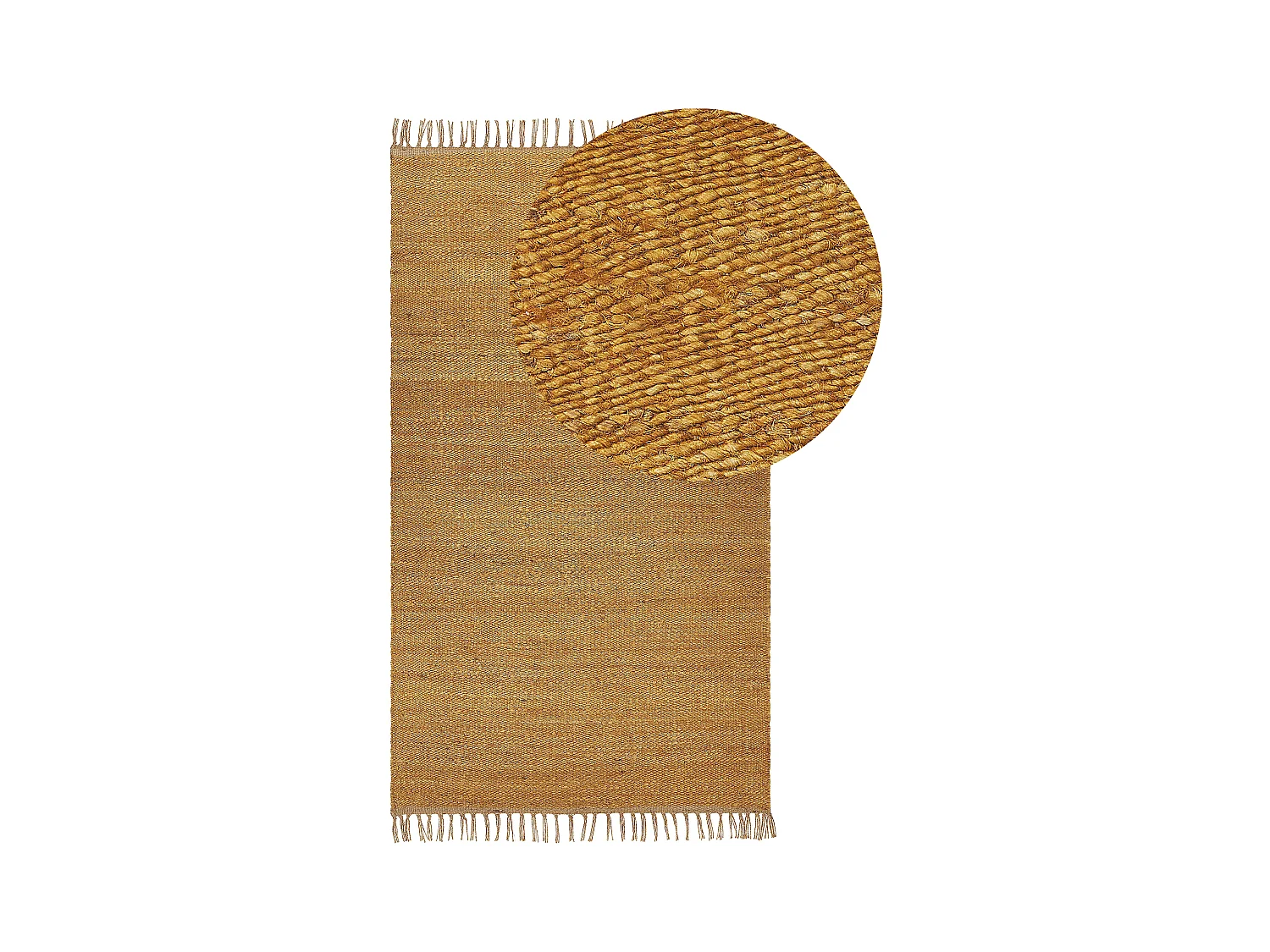 Tapis LUNIA Moutarde 80 x 150 cm Jute