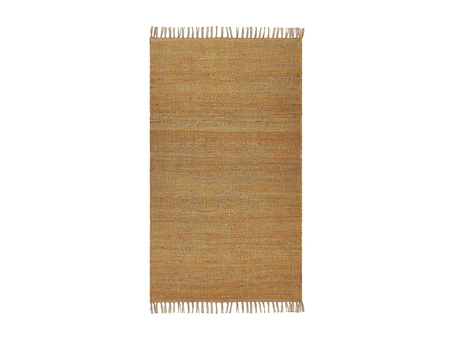 Vloerkleed LUNIA 80 x 150 cm Jute Mosterdgeel