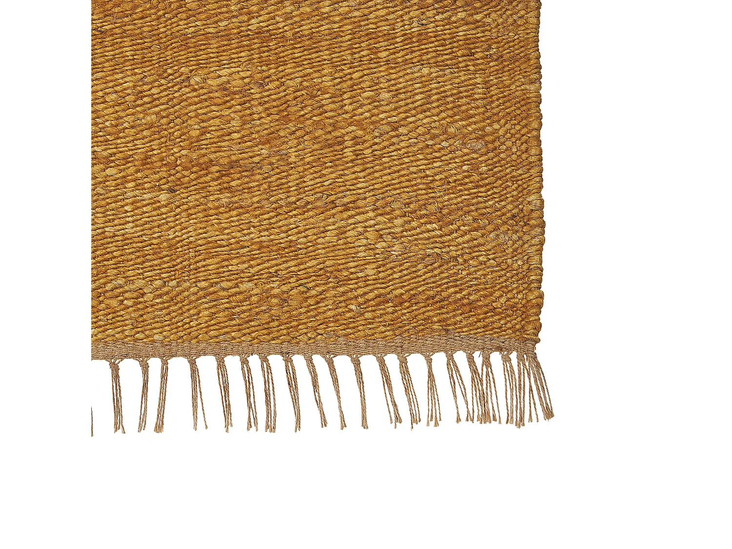 Vloerkleed LUNIA 80 x 150 cm Jute Mosterdgeel