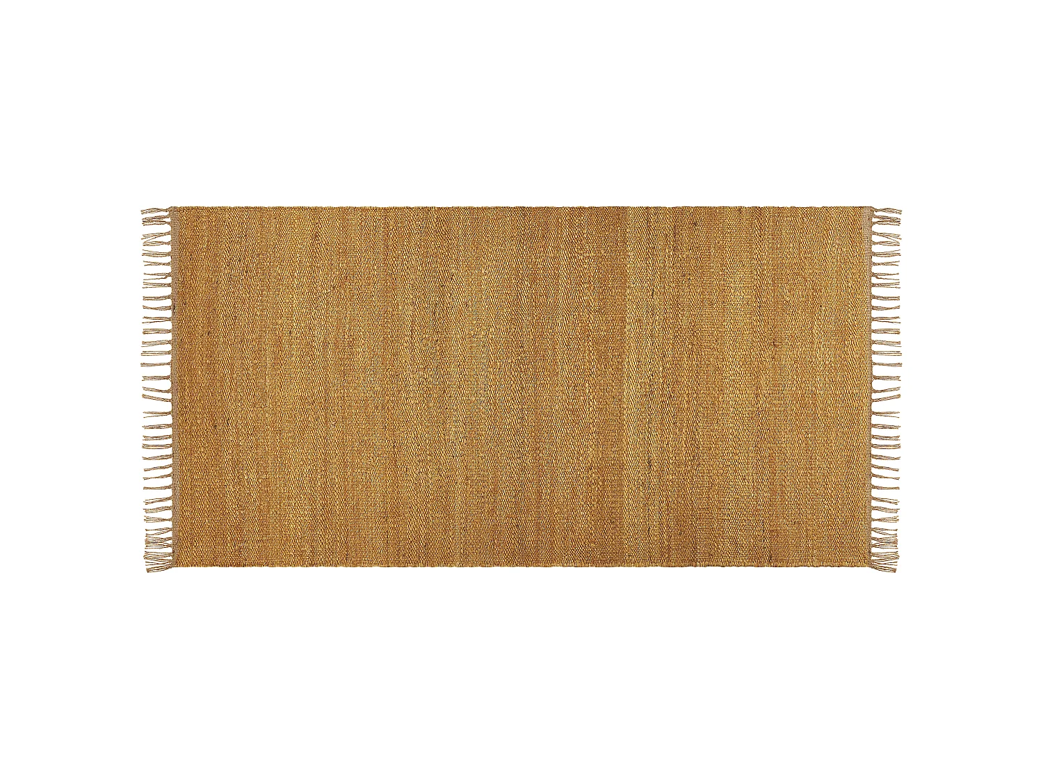 Teppich LUNIA 80 x 150 cm Jute Senfgelb