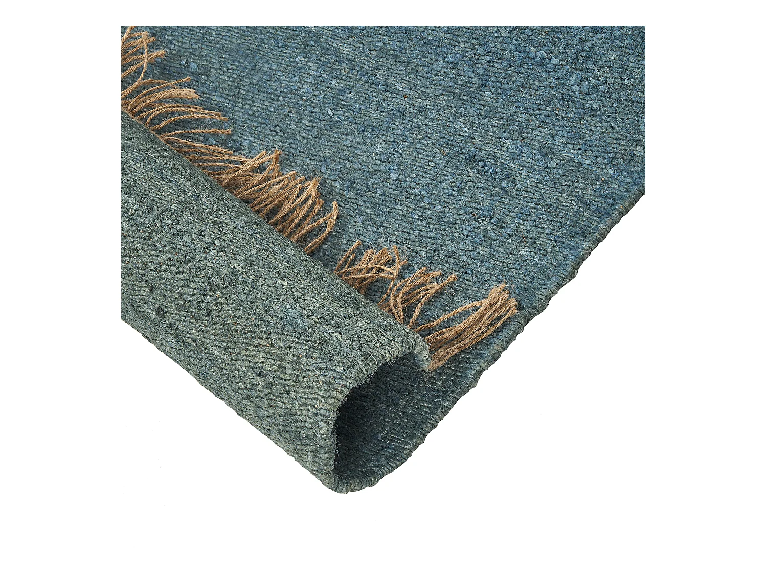 Alfombra LUNIA 160 x 230 cm Yute Turquesa