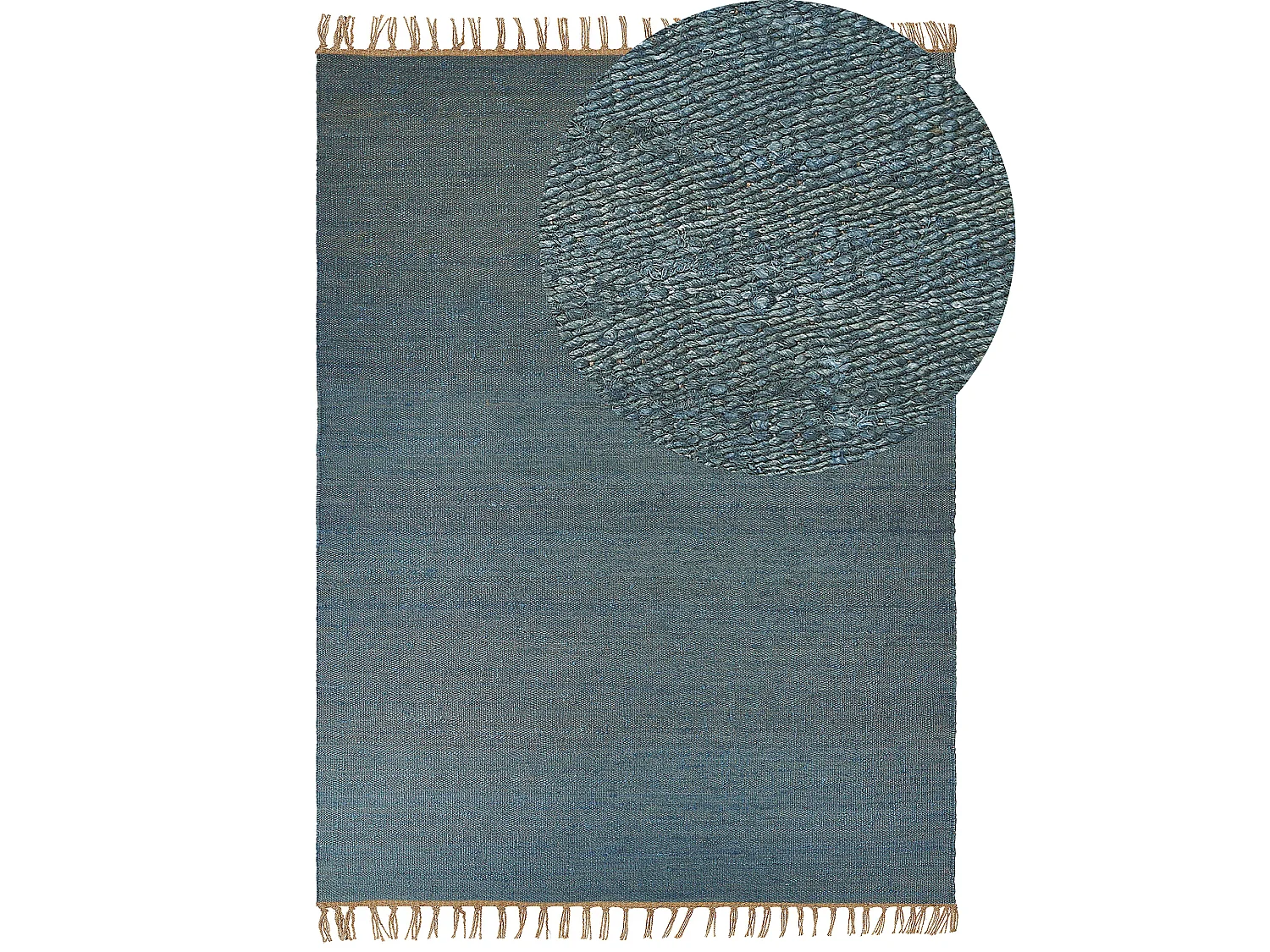 Tappeto LUNIA 160 x 230 cm Iuta Turchese