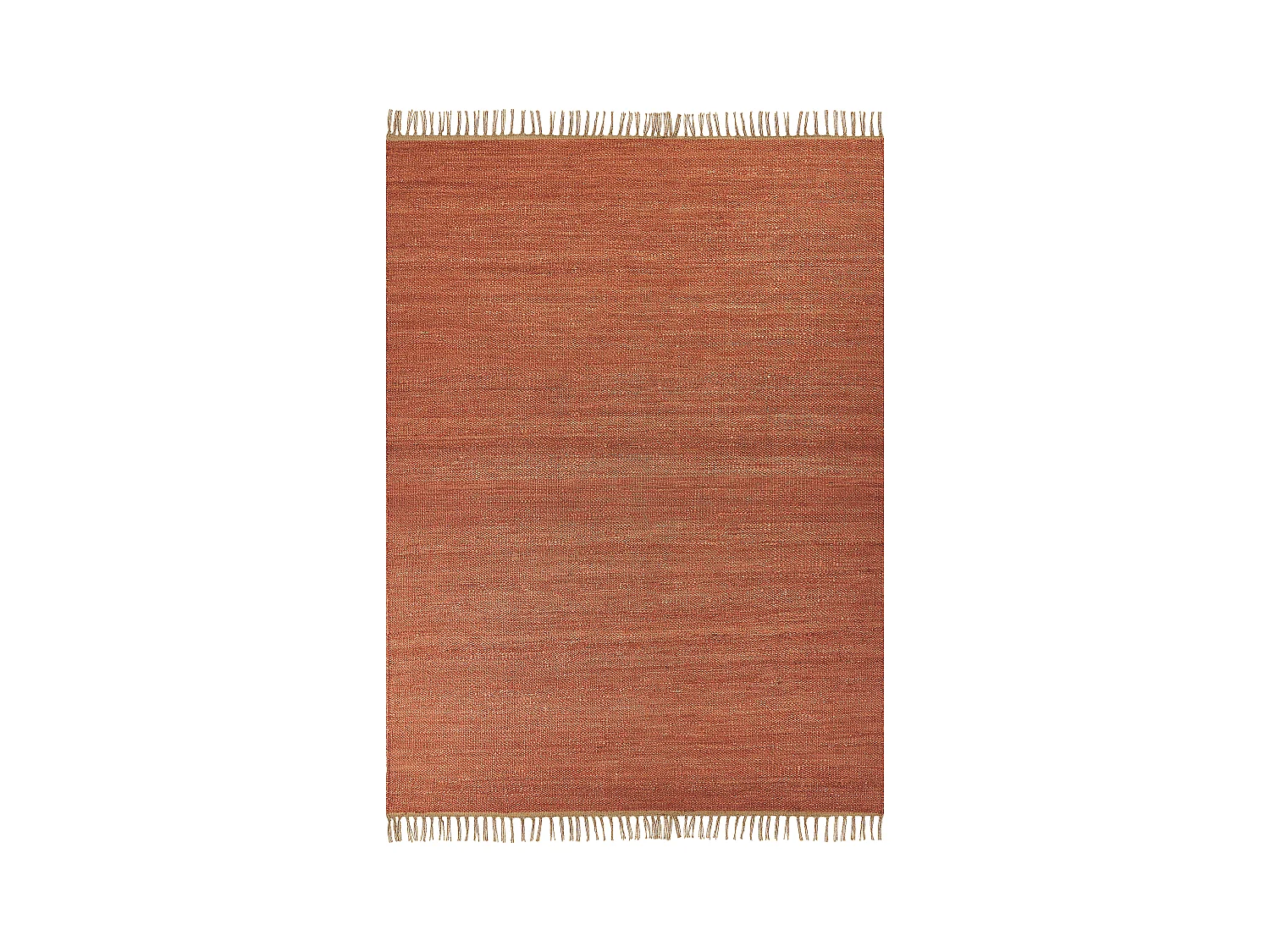 Vloerkleed LUNIA 160 x 230 cm Jute Lichtrood