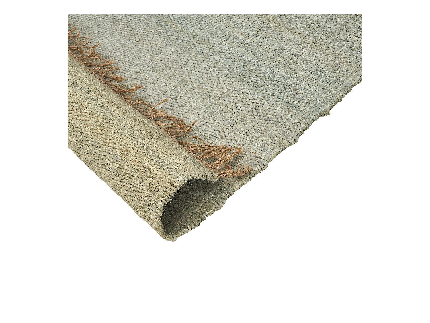 Vloerkleed LUNIA 160 x 230 cm Jute Lichtgroen