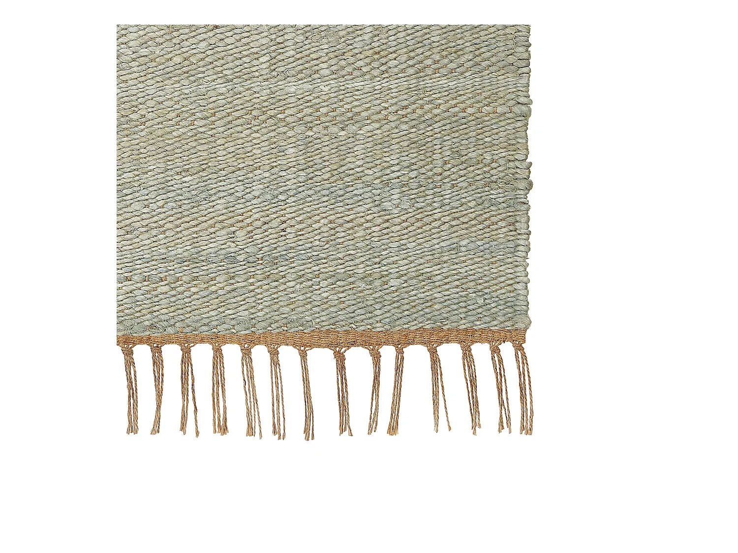 Vloerkleed LUNIA 160 x 230 cm Jute Lichtgroen