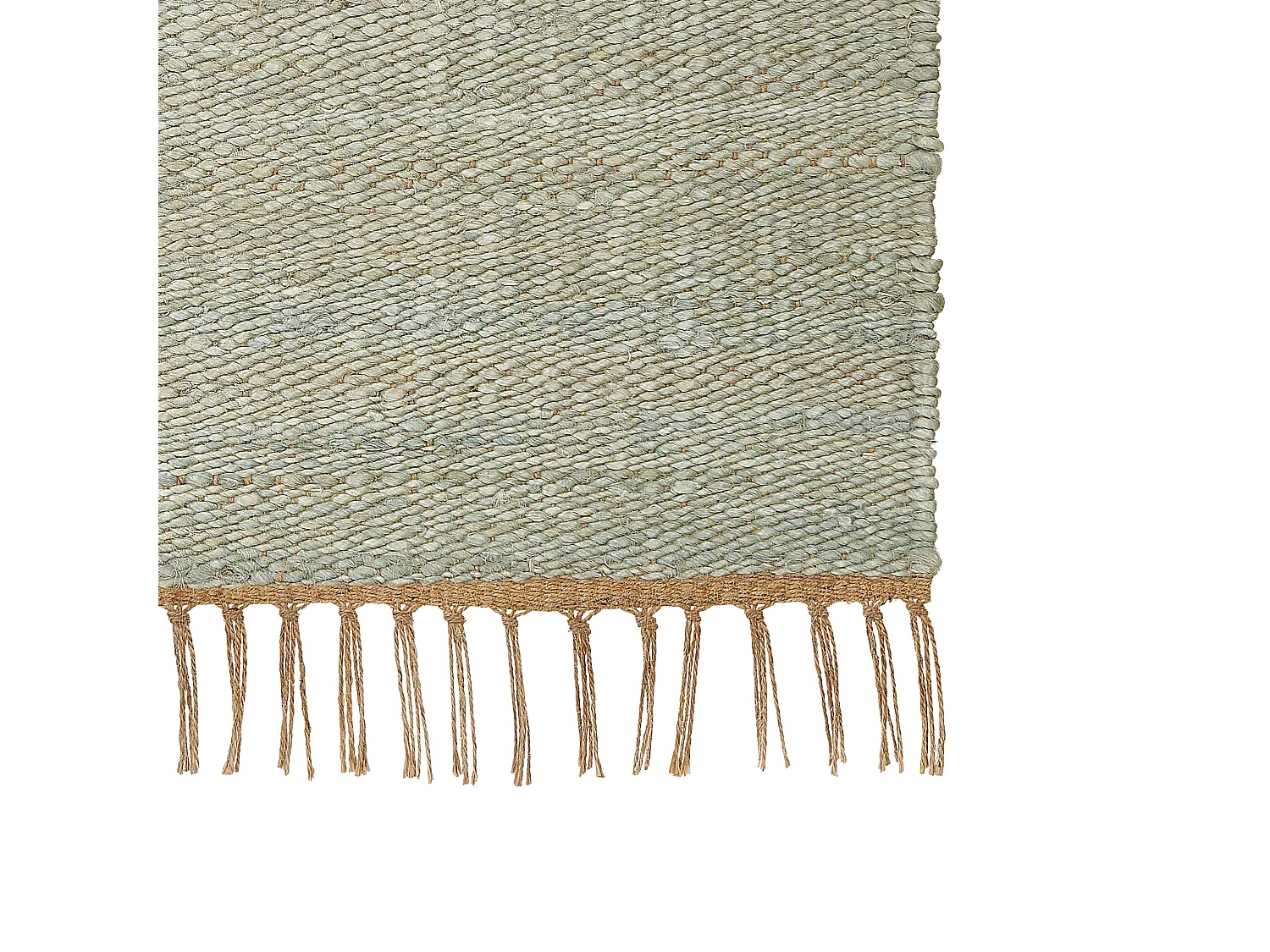 Vloerkleed LUNIA 160 x 230 cm Jute Lichtgroen