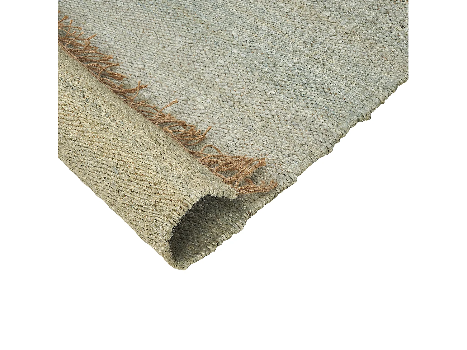 Vloerkleed LUNIA 160 x 230 cm Jute Lichtgroen