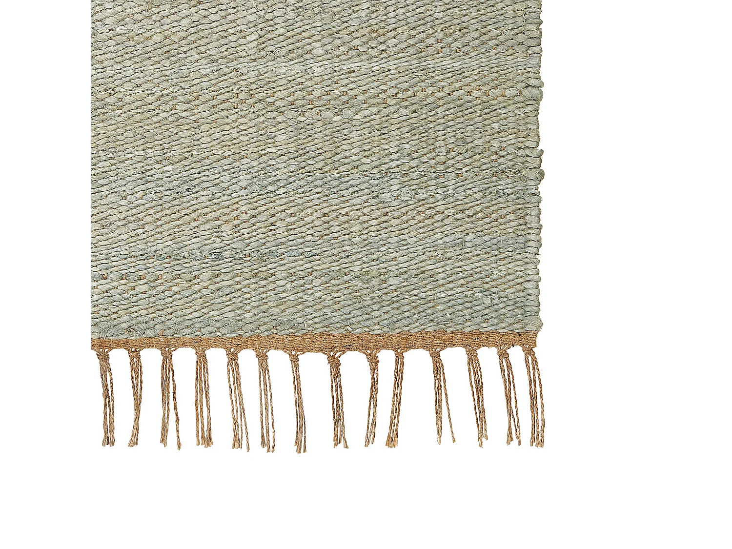 Vloerkleed LUNIA 160 x 230 cm Jute Lichtgroen