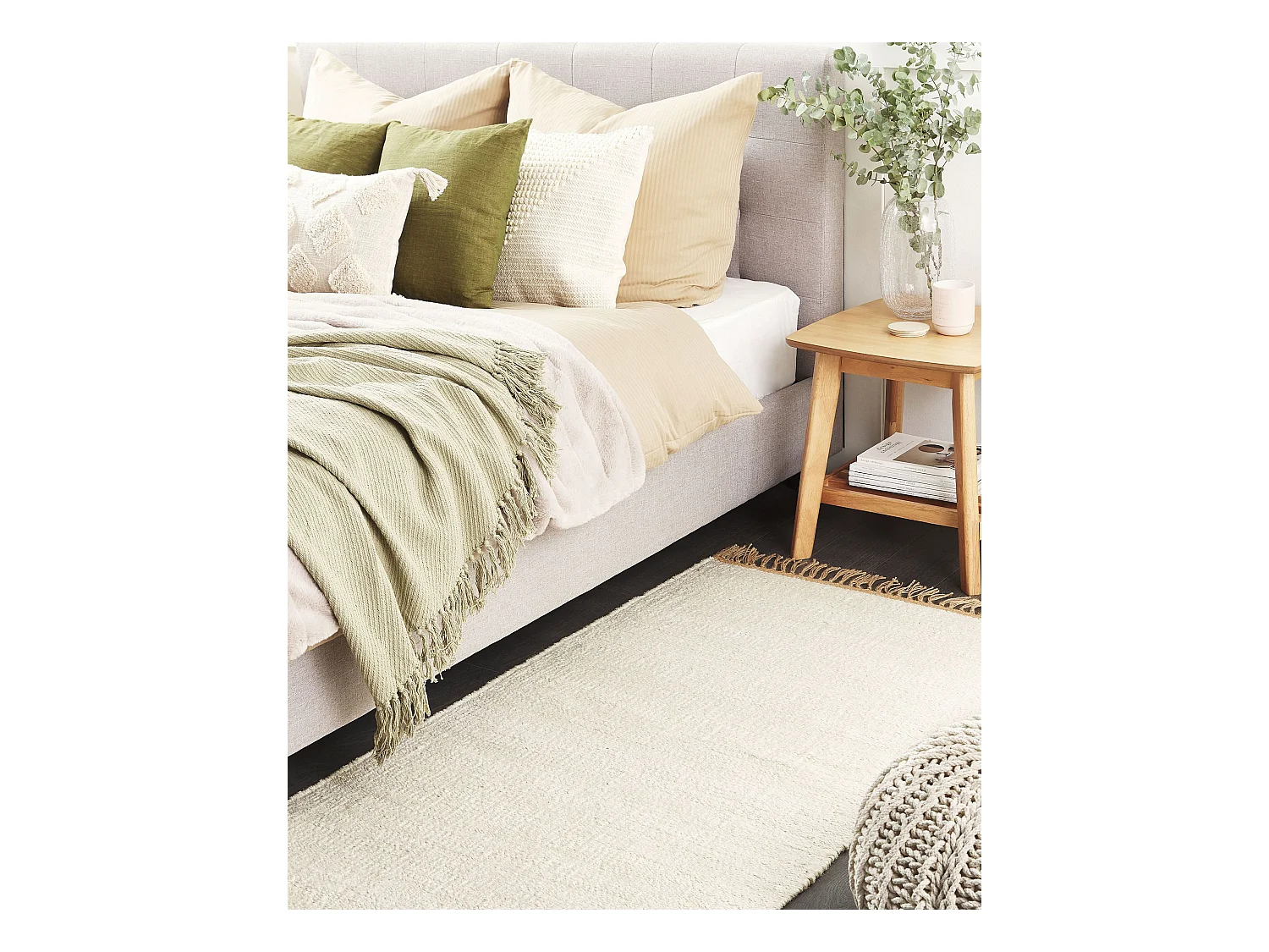 Tapis LUNIA Beige clair 80 x 150 cm Jute