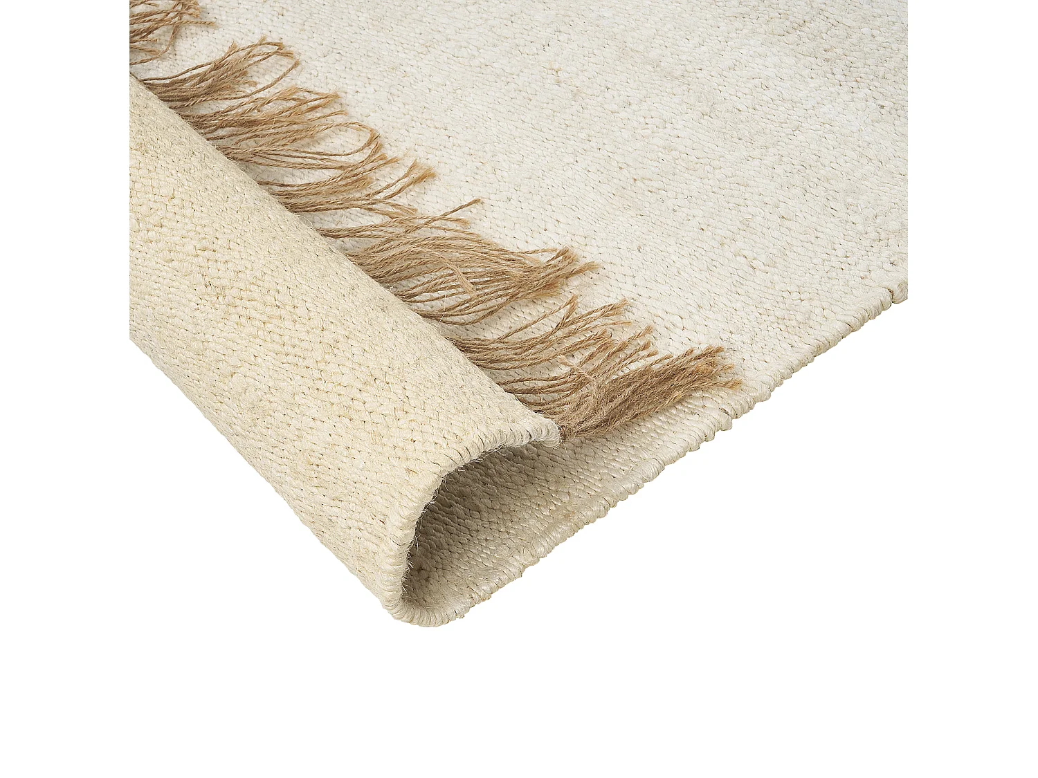 Vloerkleed LUNIA 80 x 150 cm Jute Lichtbeige