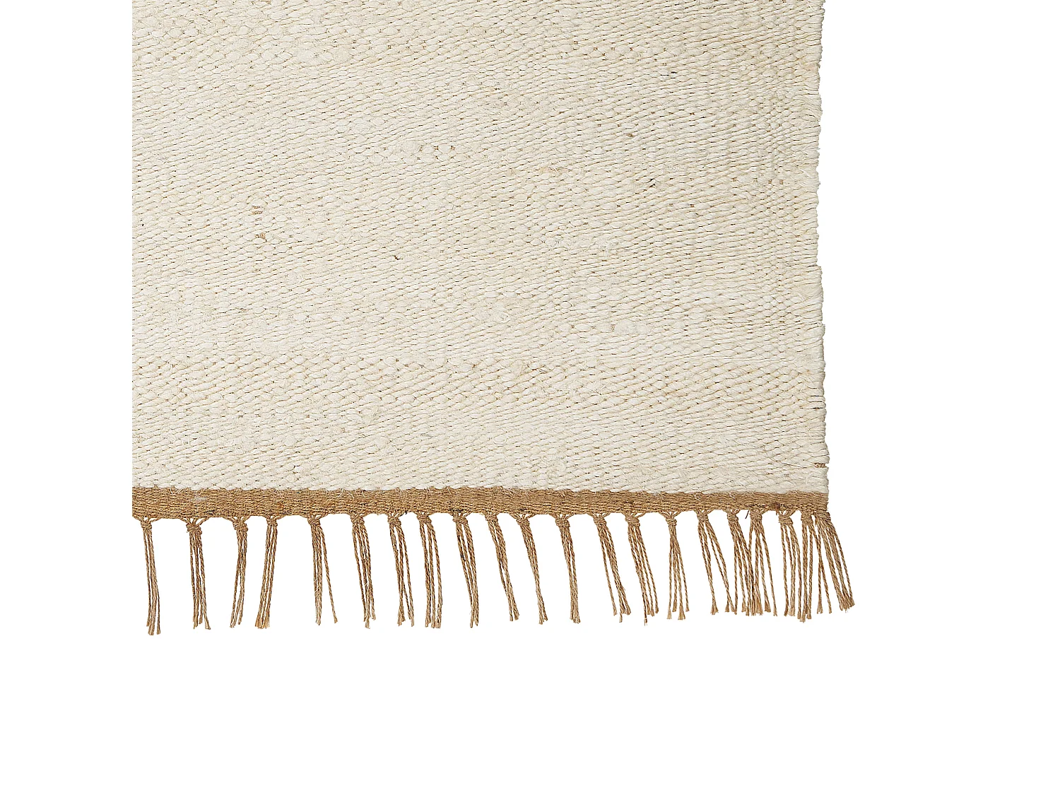 Vloerkleed LUNIA 80 x 150 cm Jute Lichtbeige