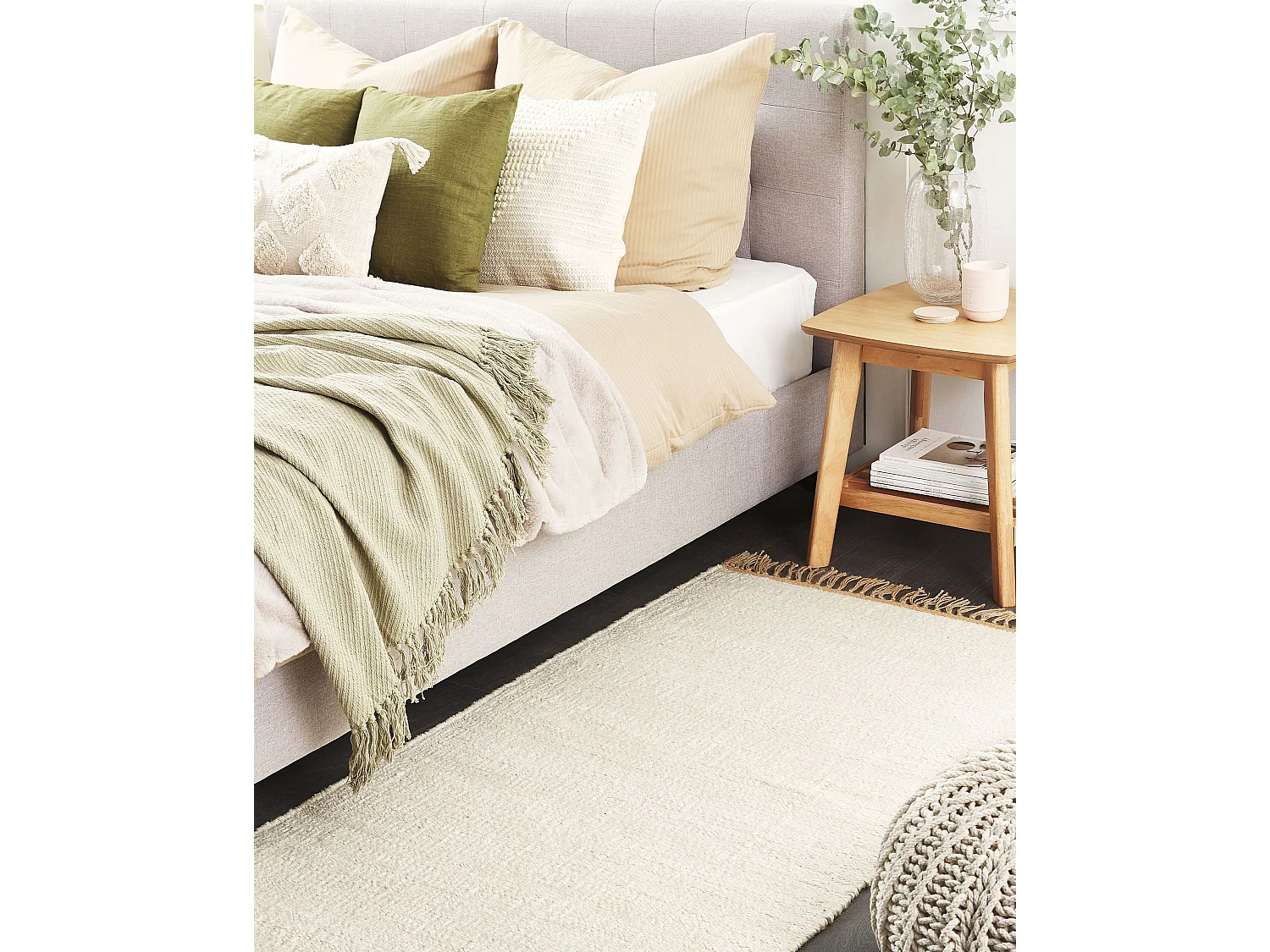 Tapis LUNIA Beige clair 80 x 150 cm Jute