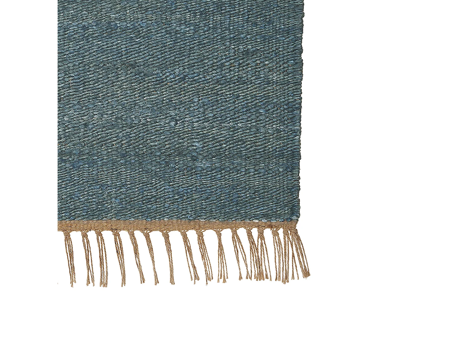 Vloerkleed LUNIA 80 x 150 cm Jute Turquoise