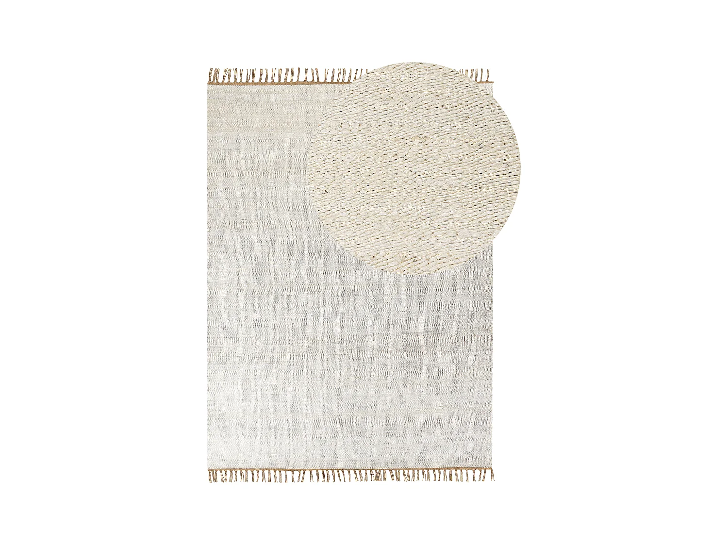 Tapis LUNIA Beige clair 160 x 230 cm Jute