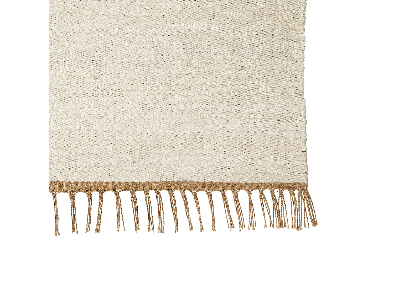 Vloerkleed LUNIA 160 x 230 cm Jute Lichtbeige