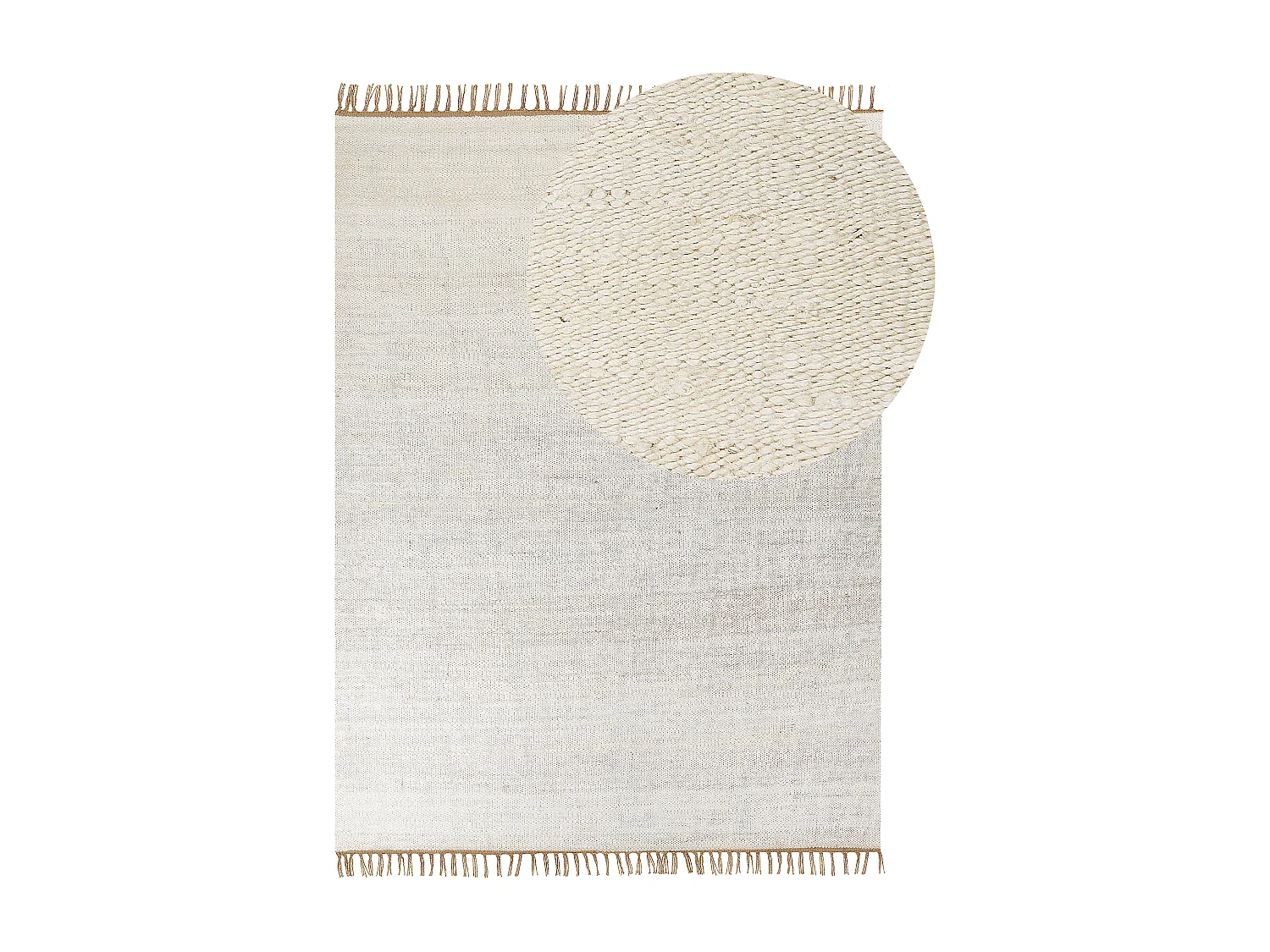 Tapis LUNIA Beige clair 160 x 230 cm Jute