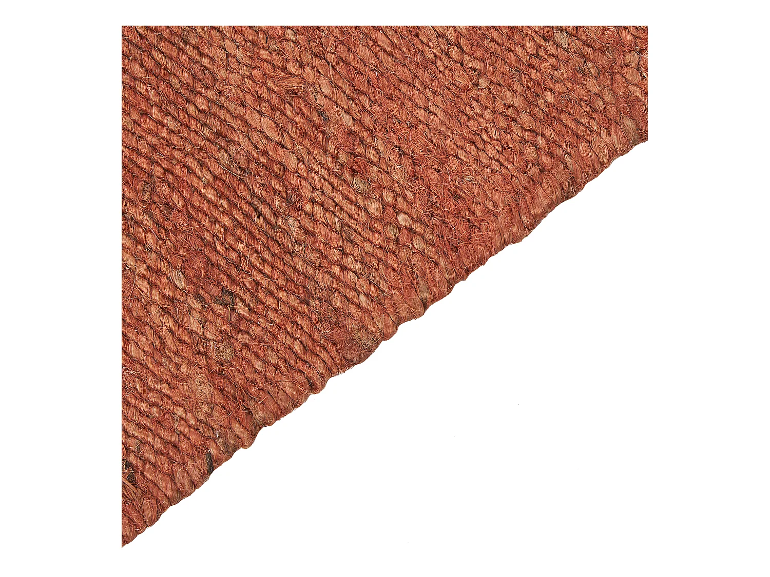 Teppich LUNIA 80 x 150 cm Jute Hellrot