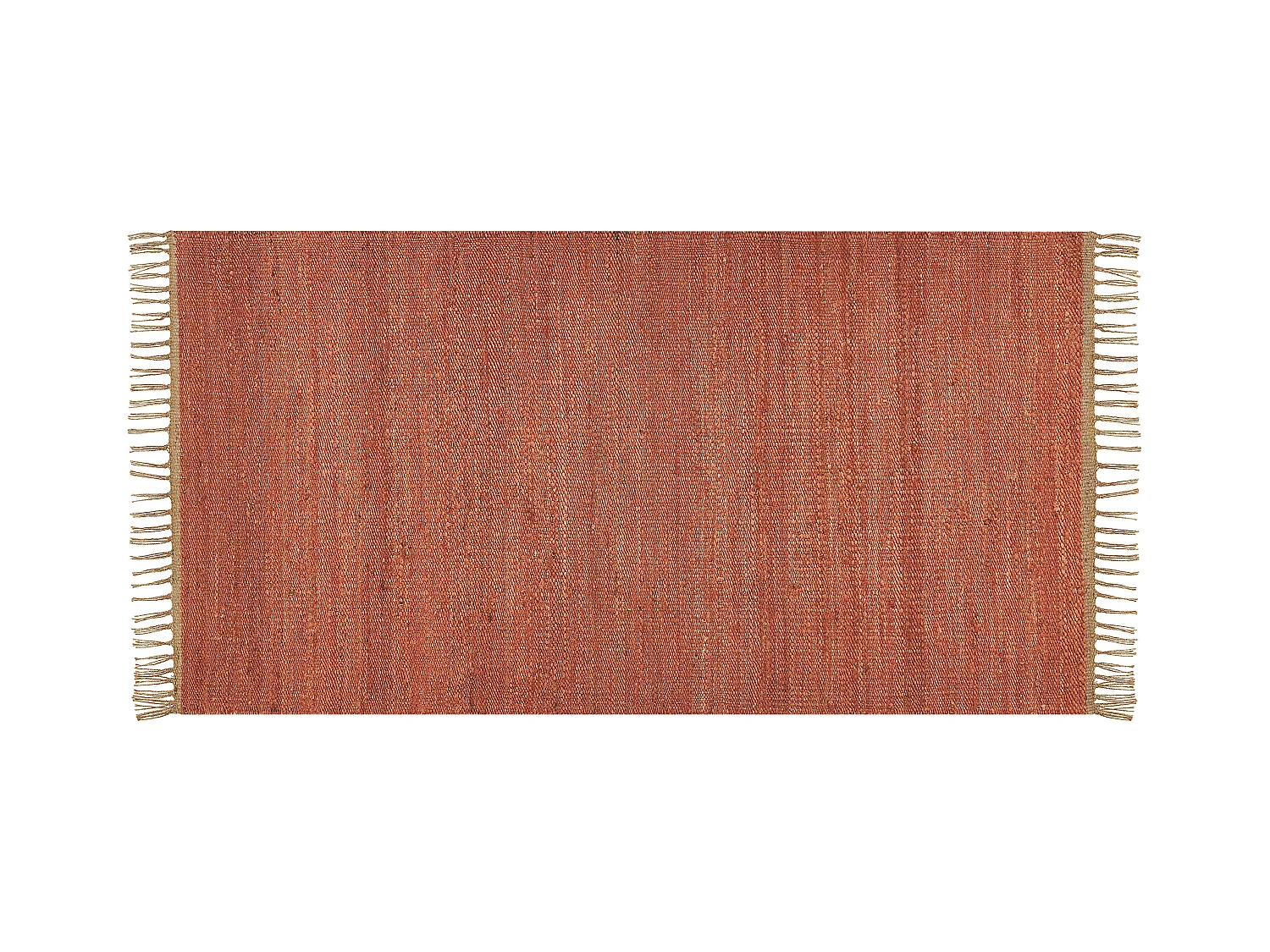 Tapis LUNIA Rouge clair 80 x 150 cm Jute
