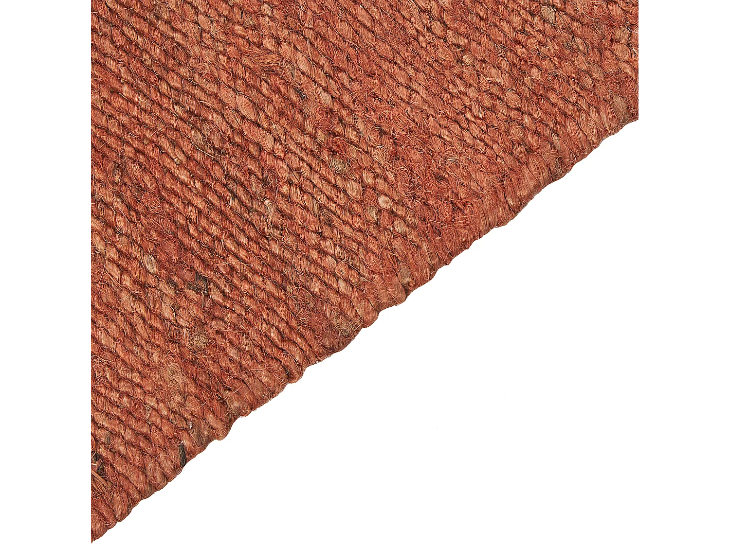 Teppich LUNIA 80 x 150 cm Jute Hellrot