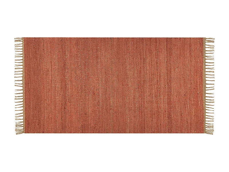 Tapis LUNIA Rouge clair 80 x 150 cm Jute