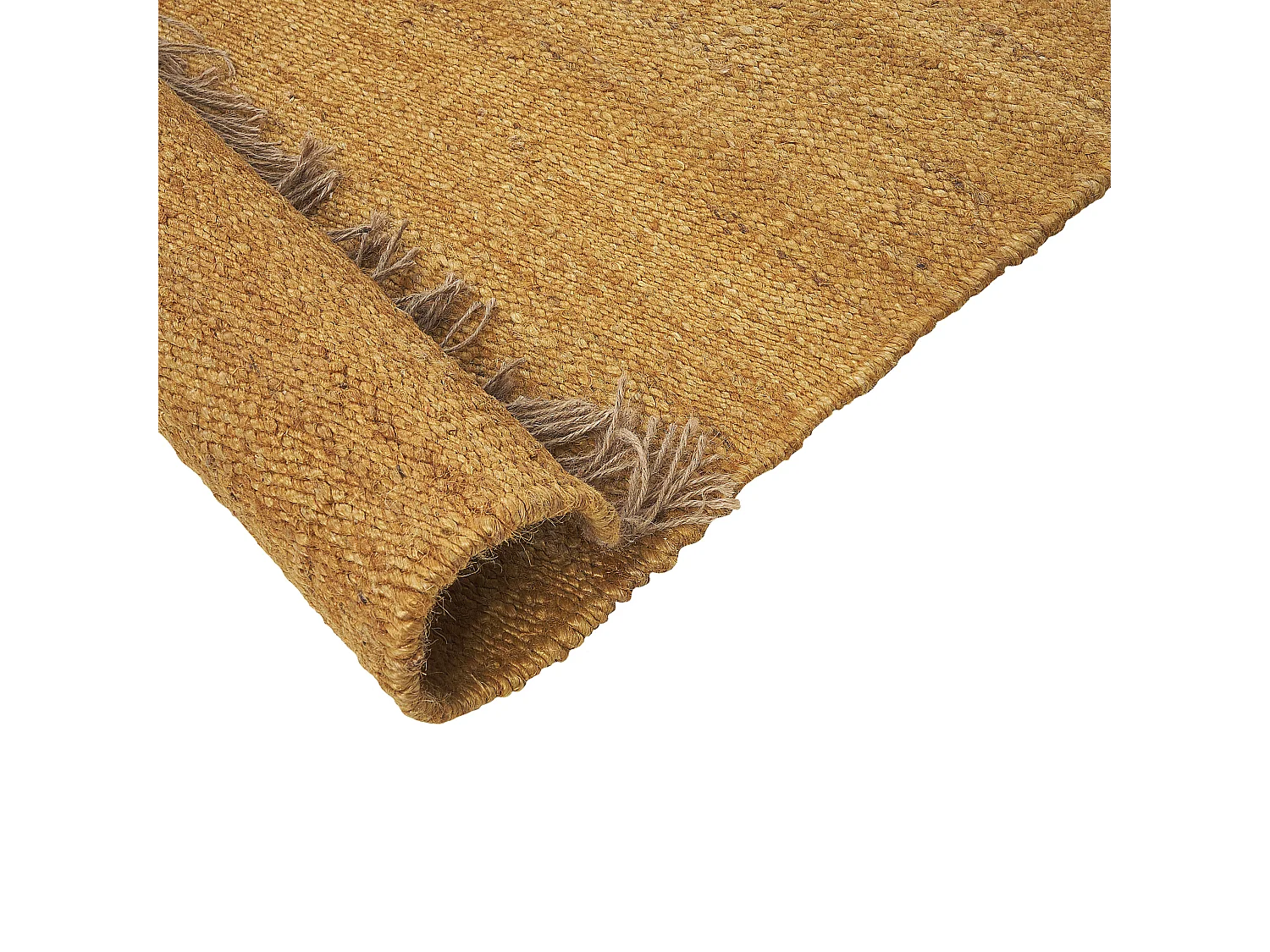 Vloerkleed LUNIA 160 x 230 cm Jute Mosterdgeel