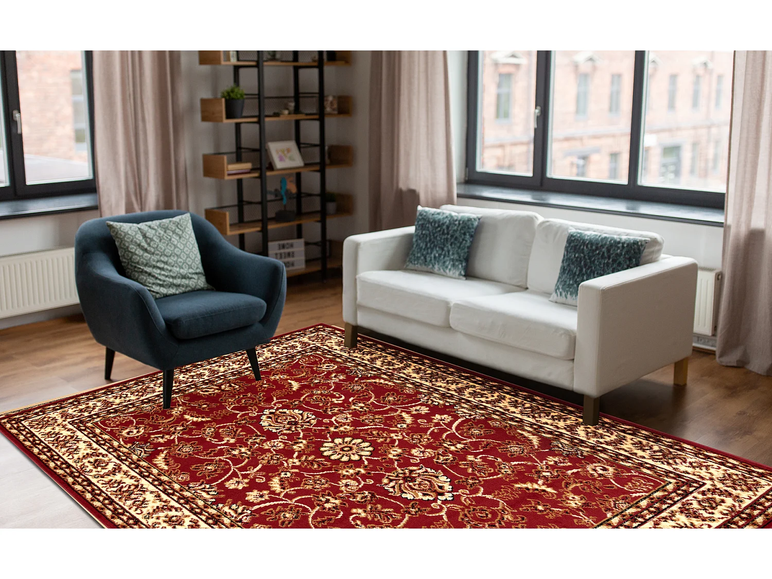 Dywan BCF Morad KLASYK klasyczny - bordo 300x400 cm