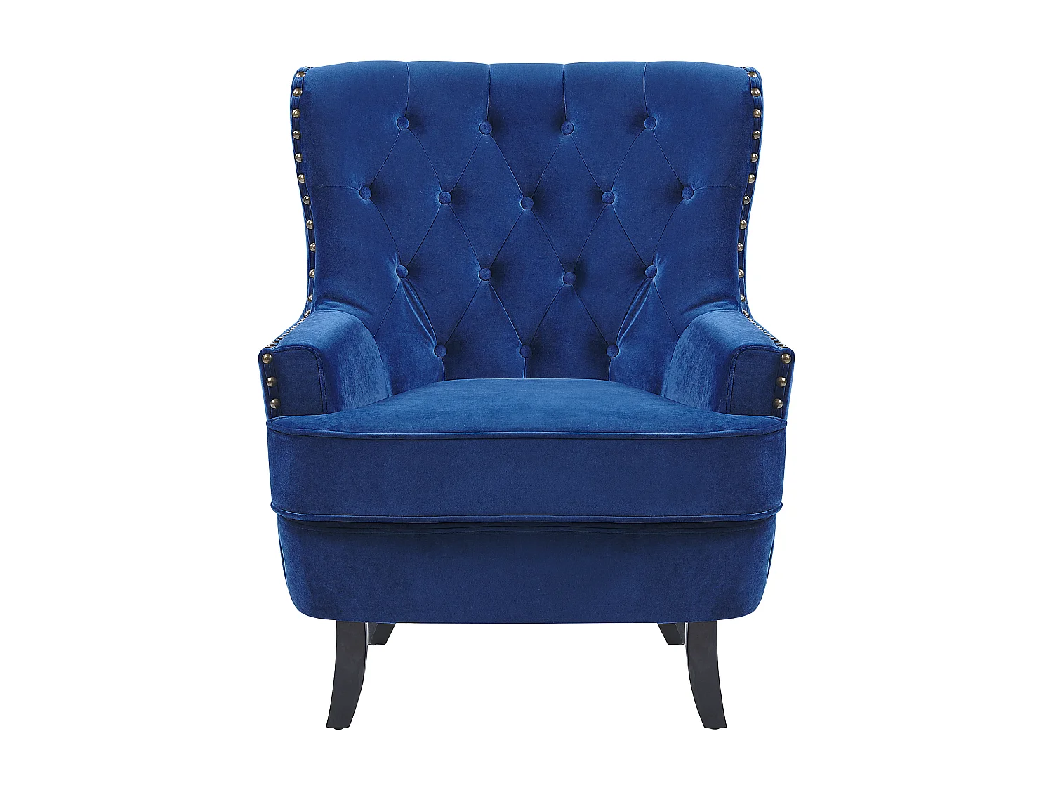 Fauteuil VIBORG II Velours Bleu marine
