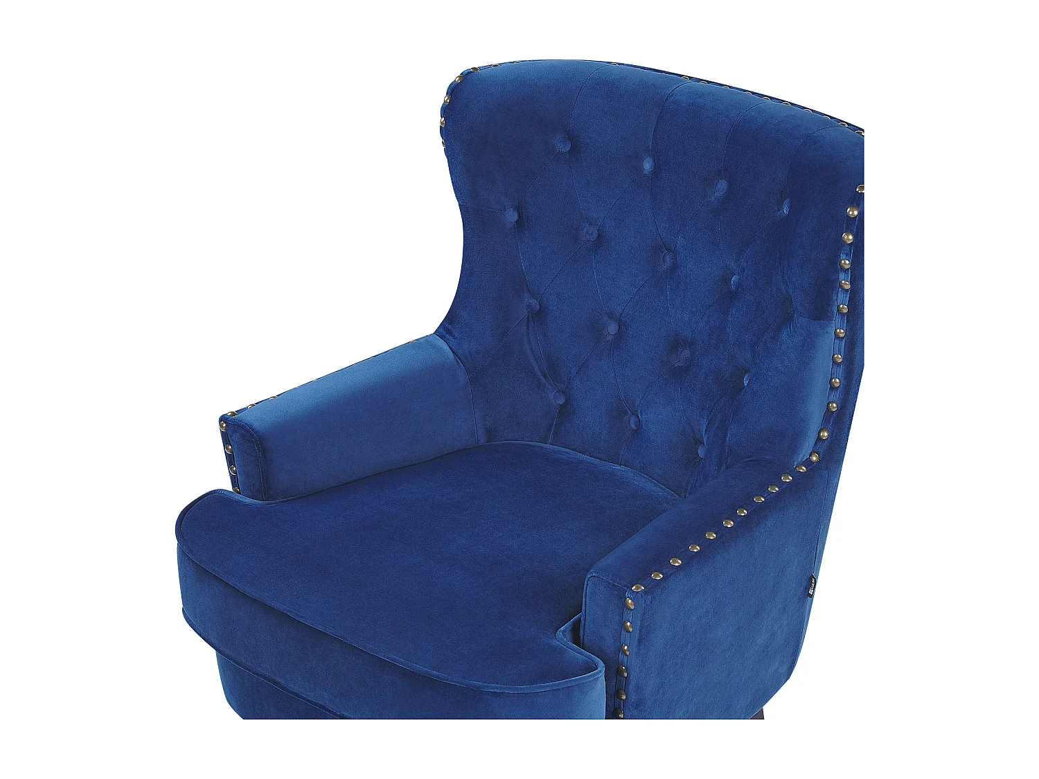 Fauteuil VIBORG II Velours Bleu marine