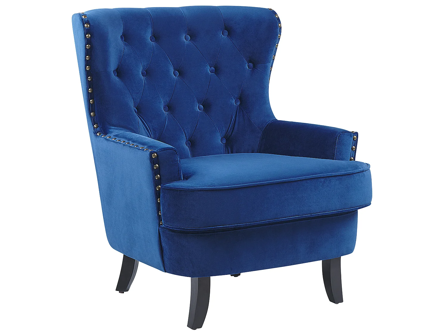 Fauteuil VIBORG II Fluweel Marineblauw