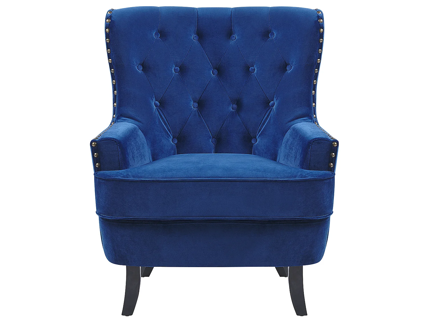 Fauteuil VIBORG II Fluweel Marineblauw