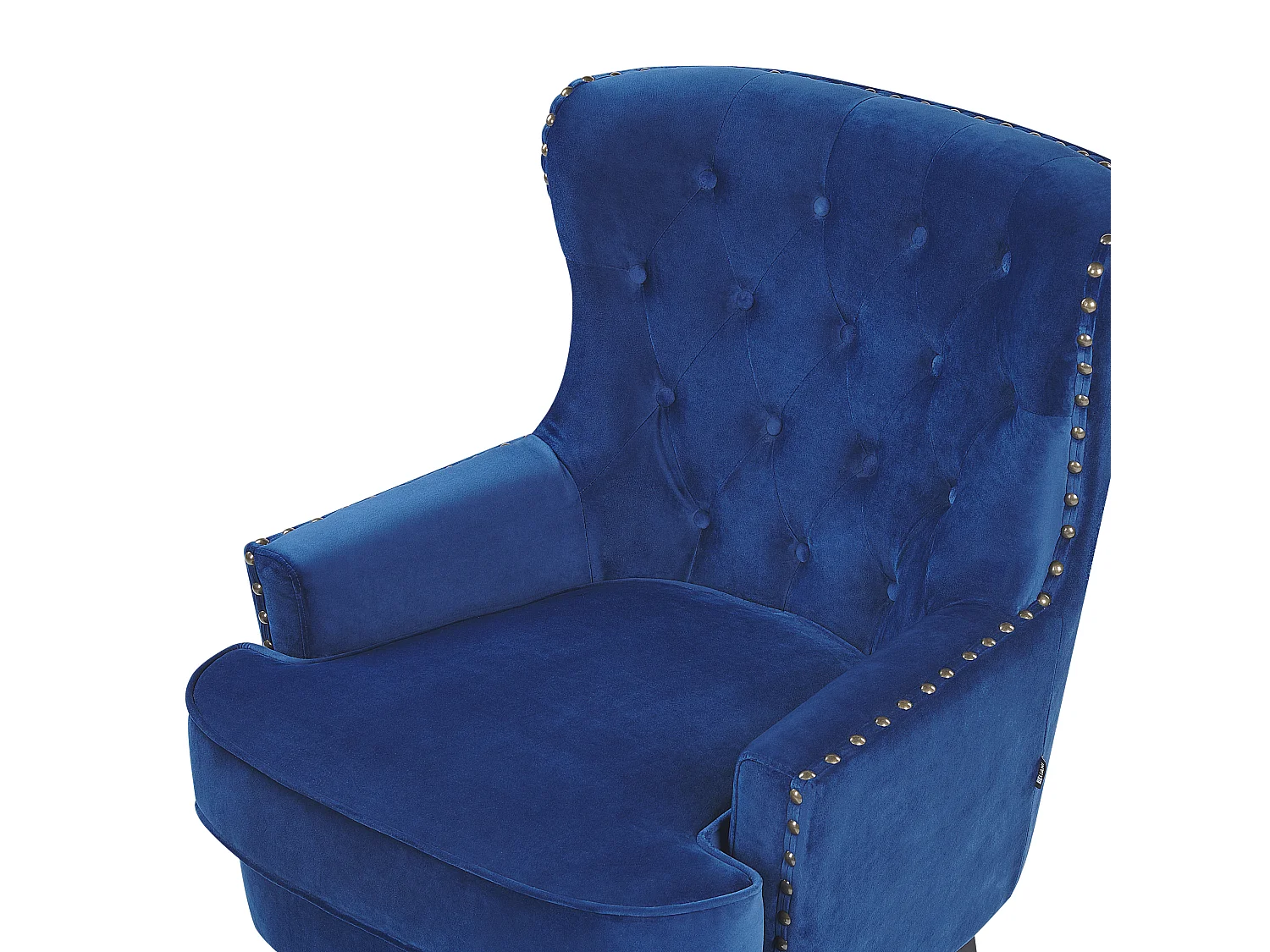 Fauteuil VIBORG II Fluweel Marineblauw