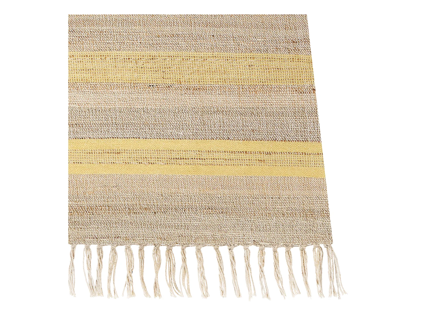 Vloerkleed jute beige/geel 80 x 300 cm TALPUR