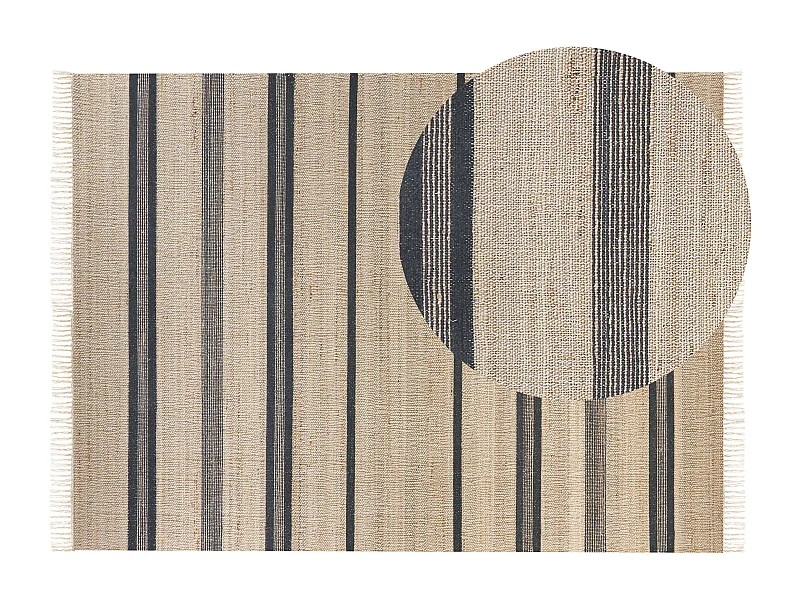Dywan z juty 160 x 230 cm beżowo-szary TALPUR
