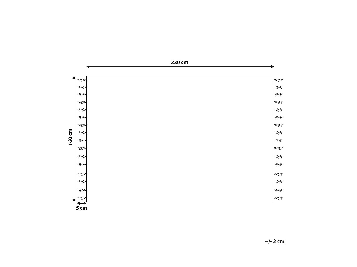 Tapete TALPUR 160 x 230 cm Juta Branco