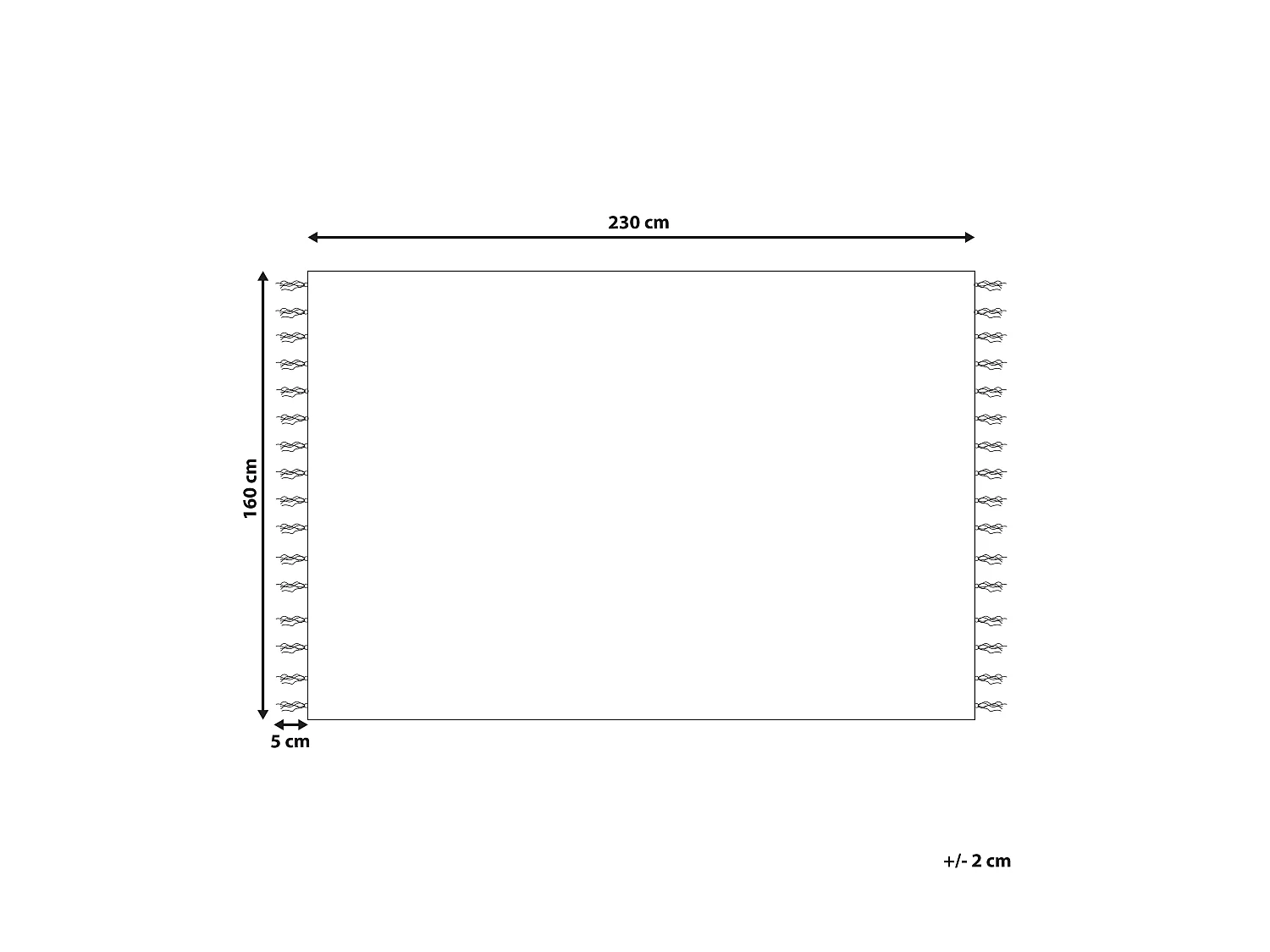 Tapis TALPUR Blanc 160 x 230 cm Jute