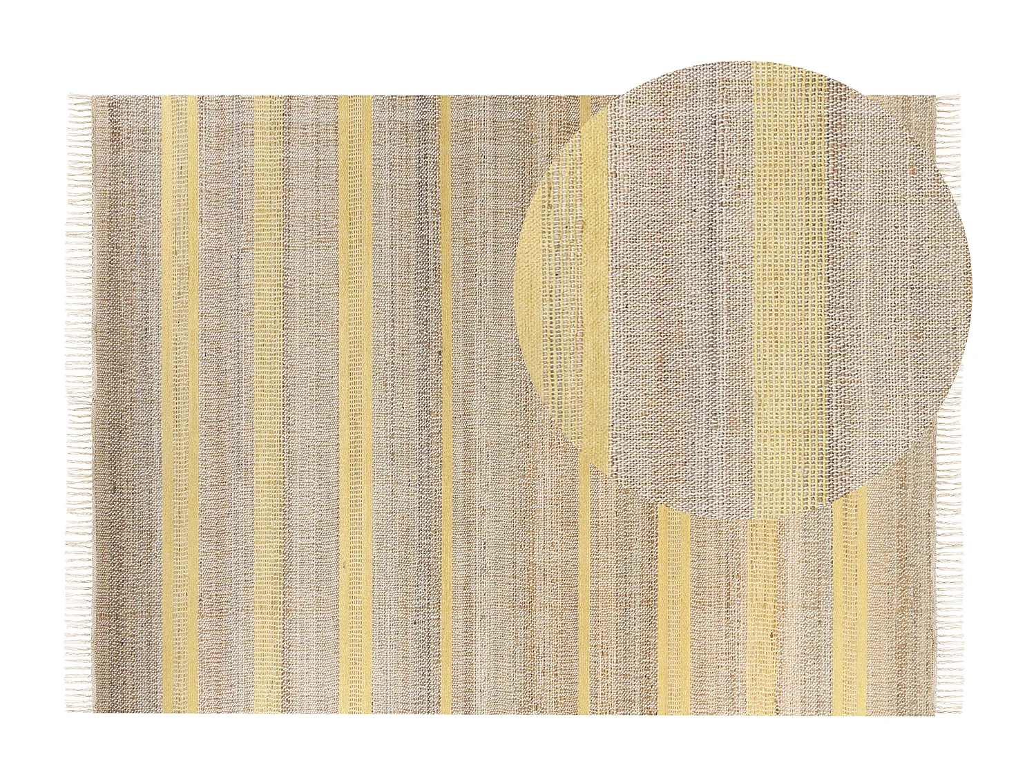 Tapete TALPUR 160 x 230 cm Juta Amarelo