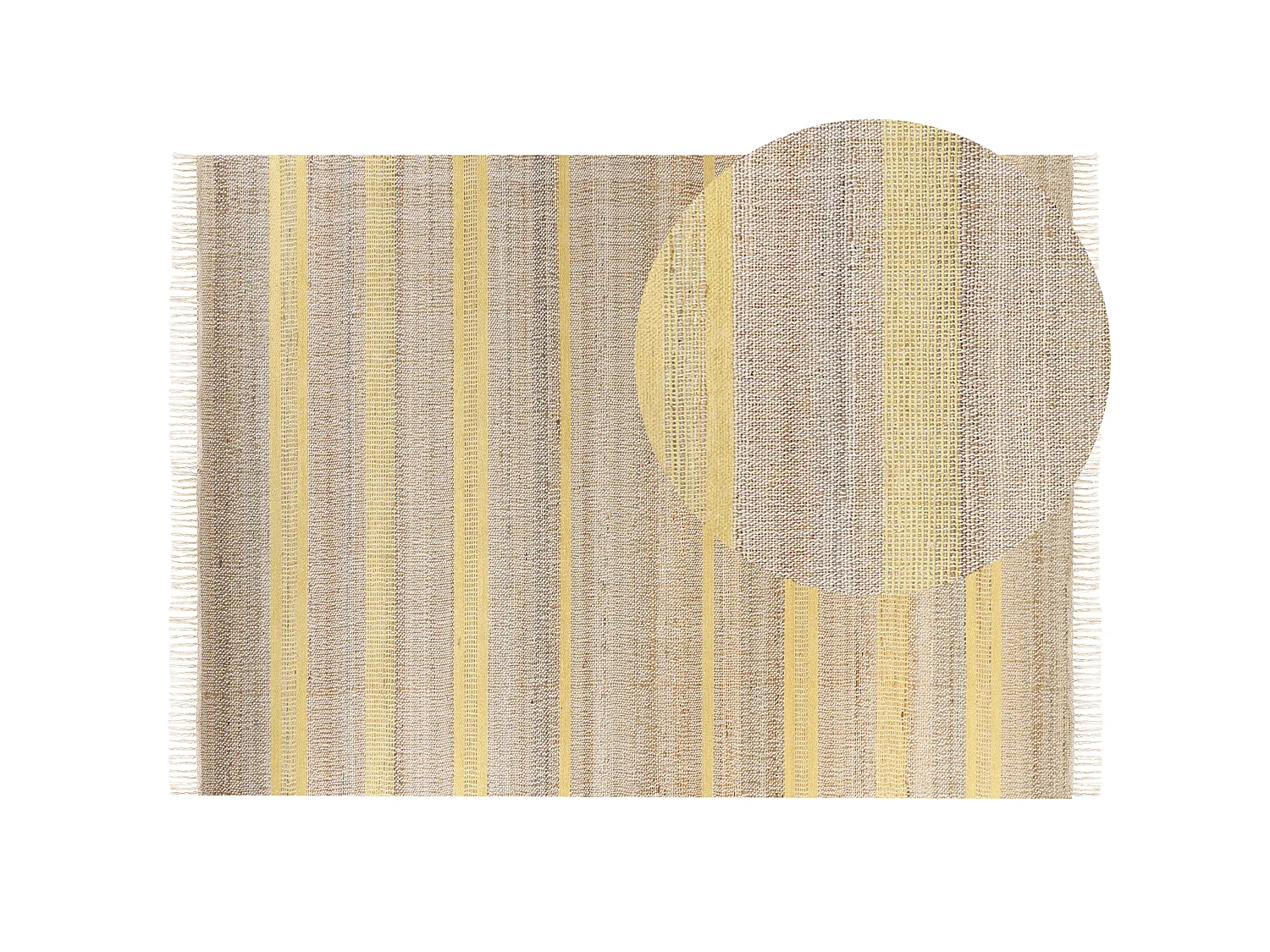 Rug TALPUR Yellow 160 x 230 cm Jute