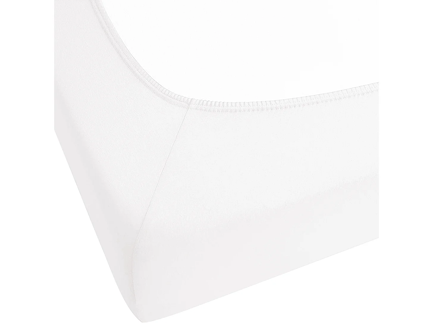 Coprimaterasso elasticizzato JANBU Cotone 160 x 200 cm Bianco