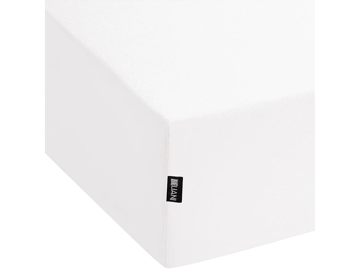 Drap housse JANBU Coton 160 x 200 cm Blanc