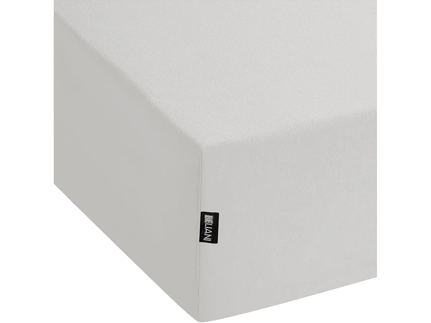 Prześcieradło z gumką JANBU Bawełna 160 x 200 cm Jasnoszary