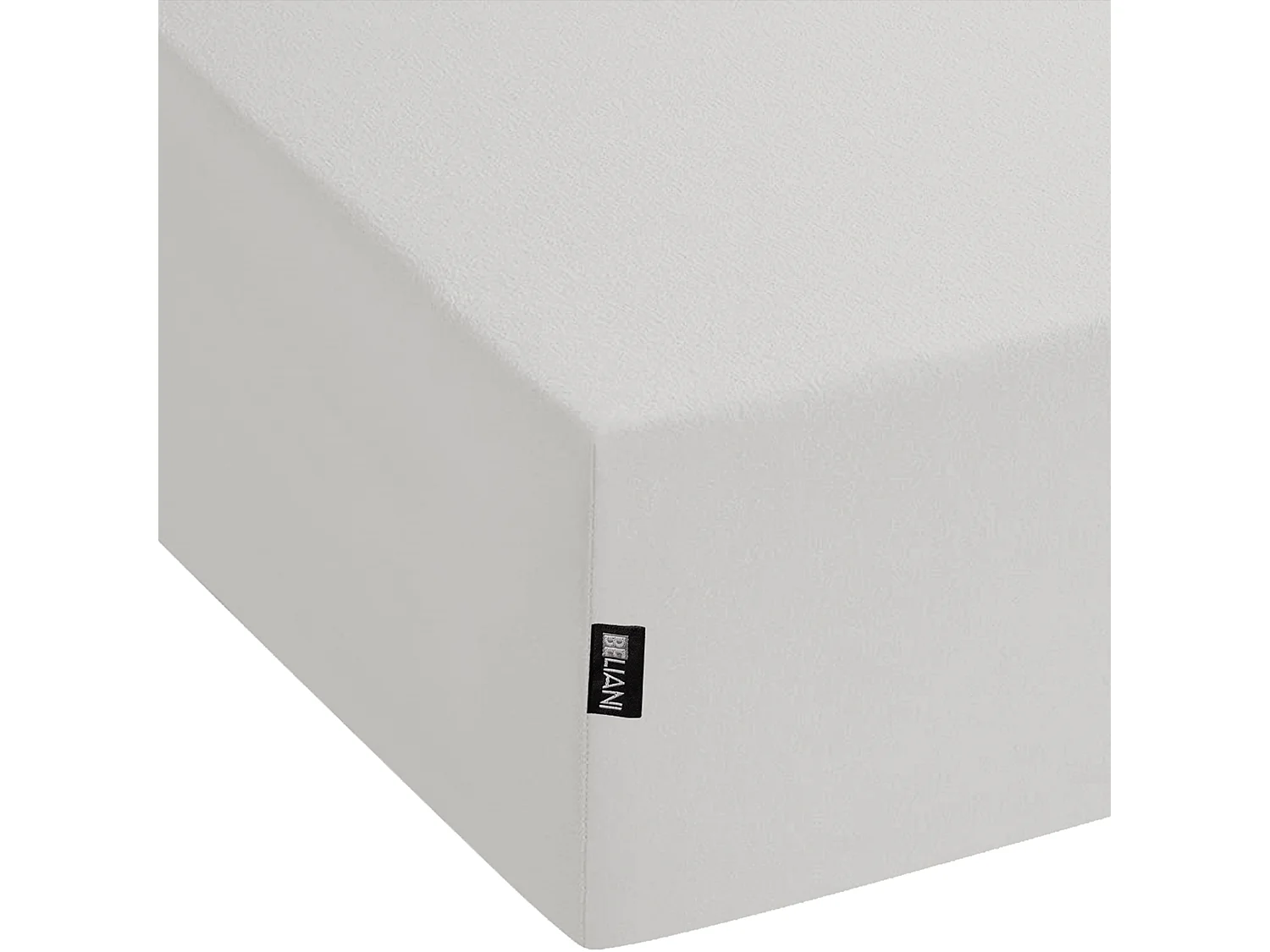 Drap housse JANBU Coton 90 x 200 cm Gris clair